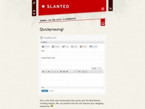 Slanted WordPress theme by WooThemes