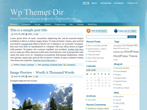 Blue Cosmos WordPress Theme