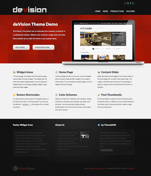 Devision Premium WordPress Theme by ThemeShift