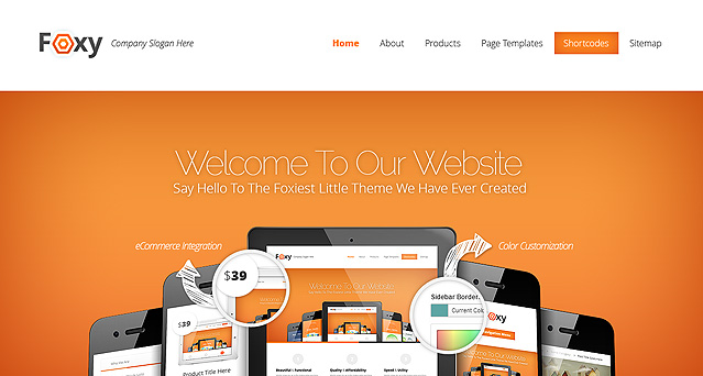 Foxy WordPress Premium theme