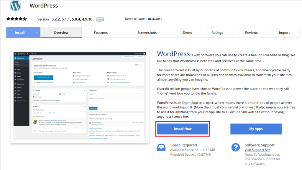 WordPress Installation