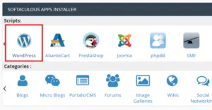 Read more about the article WordPress One-Click installation via Softaculous
